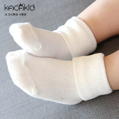 Baby socks, summer fine combed cotton baby plain breathable cute crew socks, children's socks wholesale