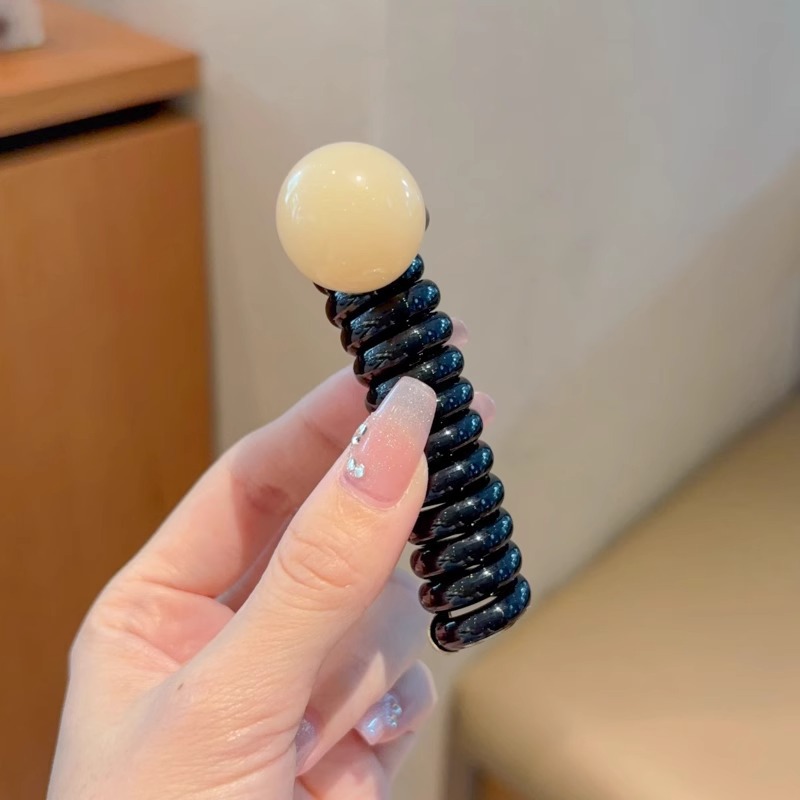 Gradiente de color gelatina línea telefónica cabello anillo cabeza cuerda para mujeres 2025 nueva banda de goma de cola de caballo alta toque de sombrero sin rastro temperamento