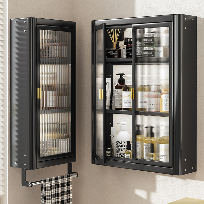 Small Apartment Washbasin Storage Cabinet Wall-Mounted Wall Storage Rack Bathroom Storage Cabinet Waterproof Bathroom Toilet Cabinet