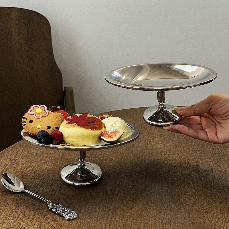 304 Stainless Steel Oval Fruit Boat Cup Dessert Bowl Ice Cream Pudding Cup Goblet Bowl High Aesthetic Value
