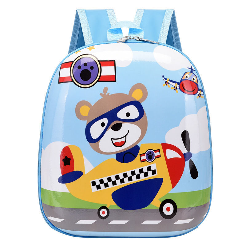 Bear cartoon airplane (square)