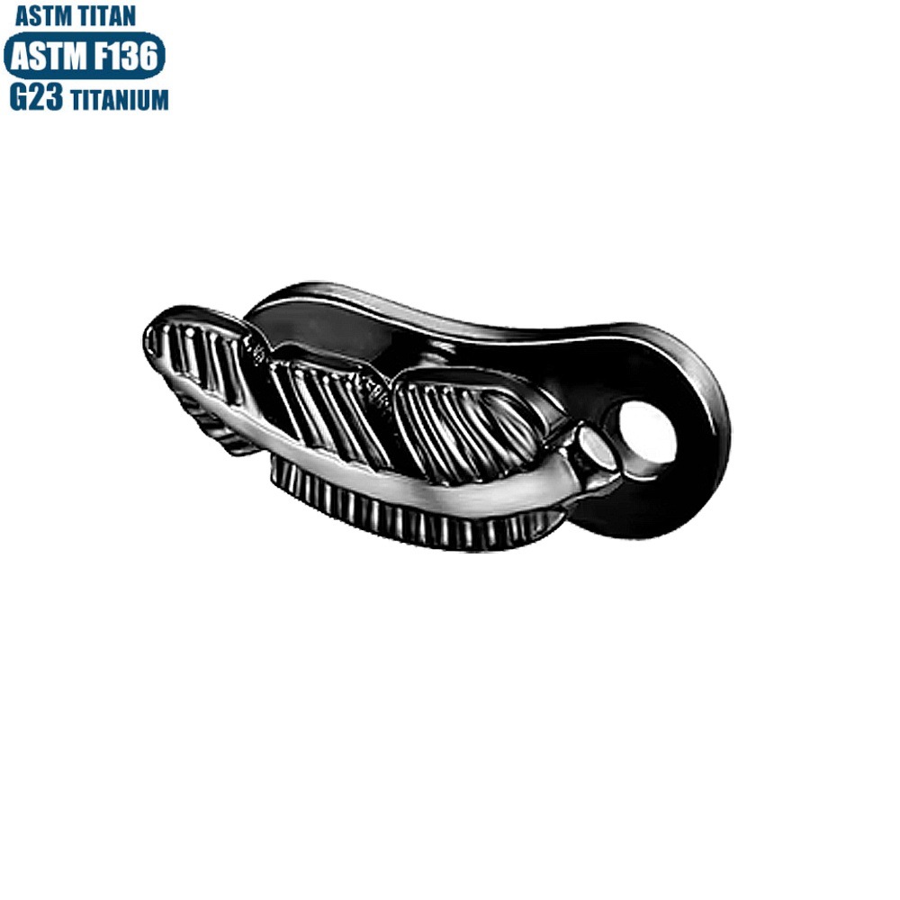 Labret piercing jewelry detail image
