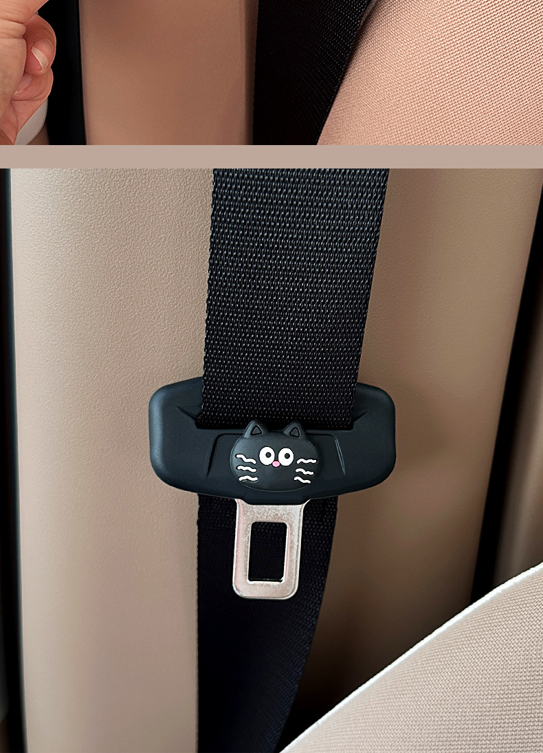 Suitable for Wuling Hongguang Mini Fifth Generation Car Interior Modification Accessories, Seat Belt Silicone Protective Cover, Anti-Collision Car Accessories