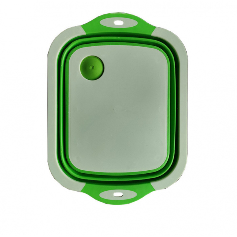 3 - en - 1 multifuncional tablero de verduras plegable tablero de corte de plástico tablero de verduras portátil tablero de corte de verduras lavabo de verduras