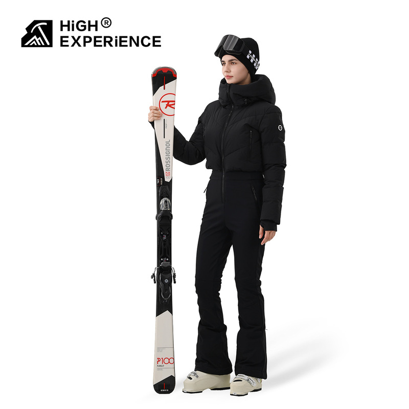 2025 New Model Extreme One-Piece Ski Suit for Women, Snowboard, Extreme Cold, Waterproof, Warm, Women's Double-Board Slim-Fit Suit, Export