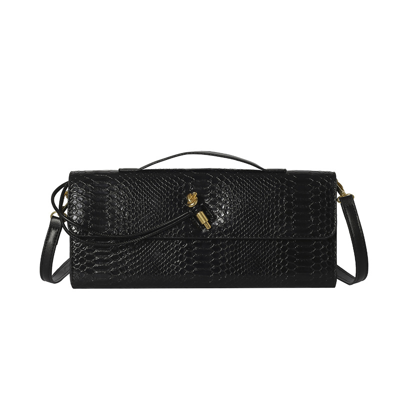 Nuevo cross-border cocodrilo de hombro bolso nicho de alto nivel horizontal bolso de cena de mano bolso de mujer