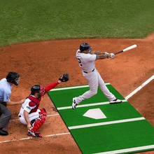 厂家新品外贸专供 棒球垒球打击垫 golf练习网套装个人练习垫用品