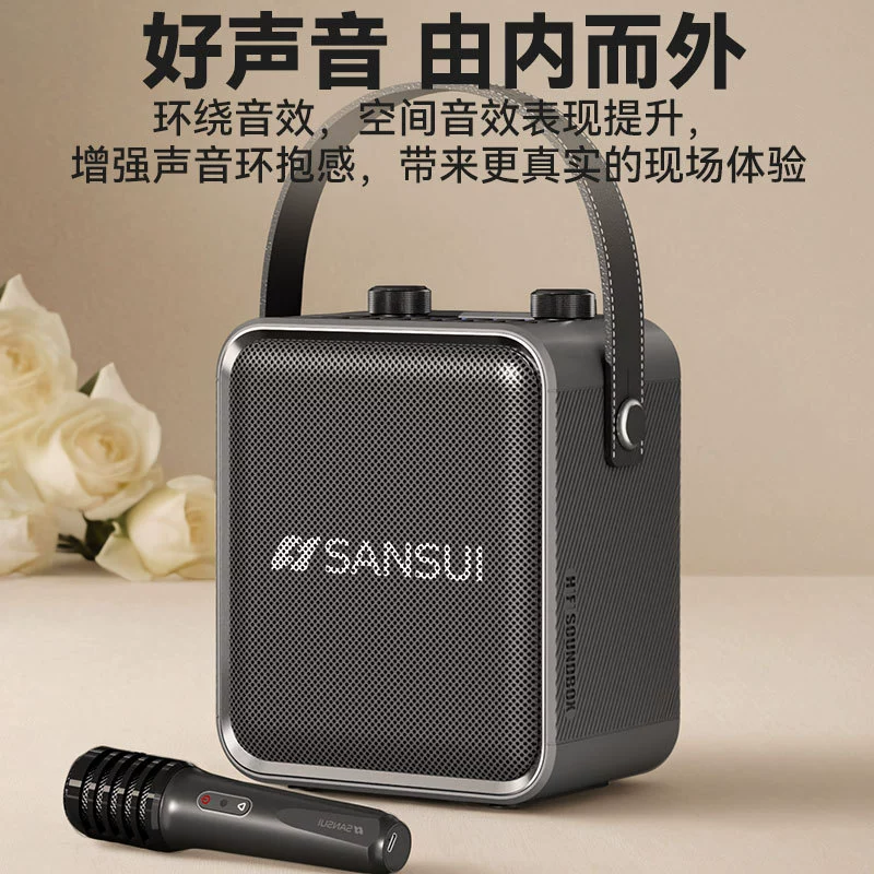 Shanshui новый T92 открытый мобильный мобильный K песня поет Bluetooth звук большой громкости широкофонный танец сабвуфер динамик