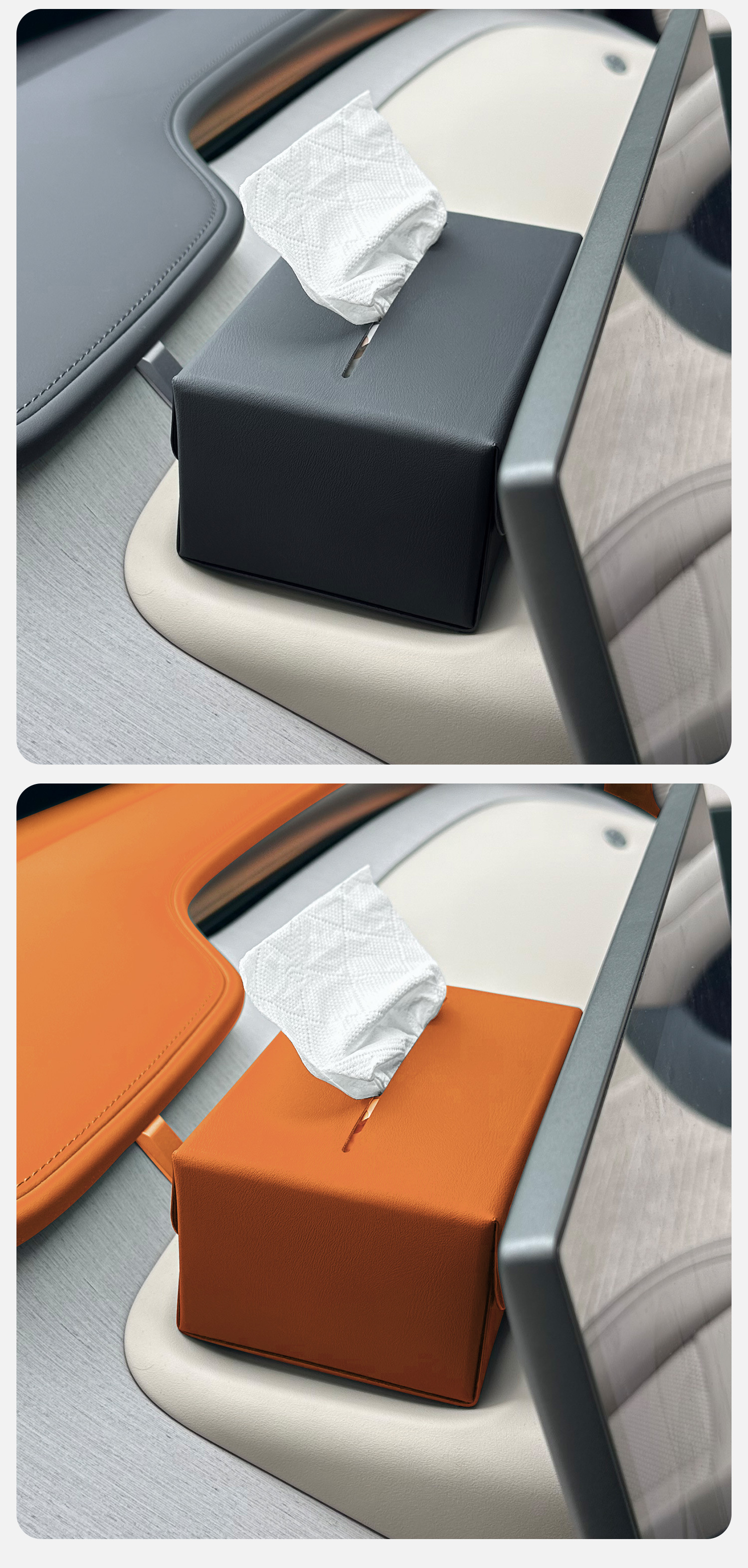 Suitable for Xiaomi Yu7 Magnetic Car Tissue Box Mall Same Style Tissue Bag Storage Box Car Interior Decoration Supplies