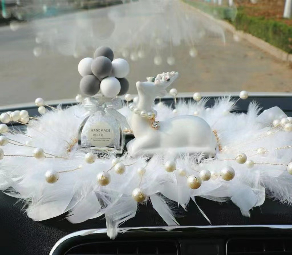 Artículo creativo de la chica del mar adornos de automóviles perfume encantador ángel perfume de automóvil perla base de diamante perfumado perdurable