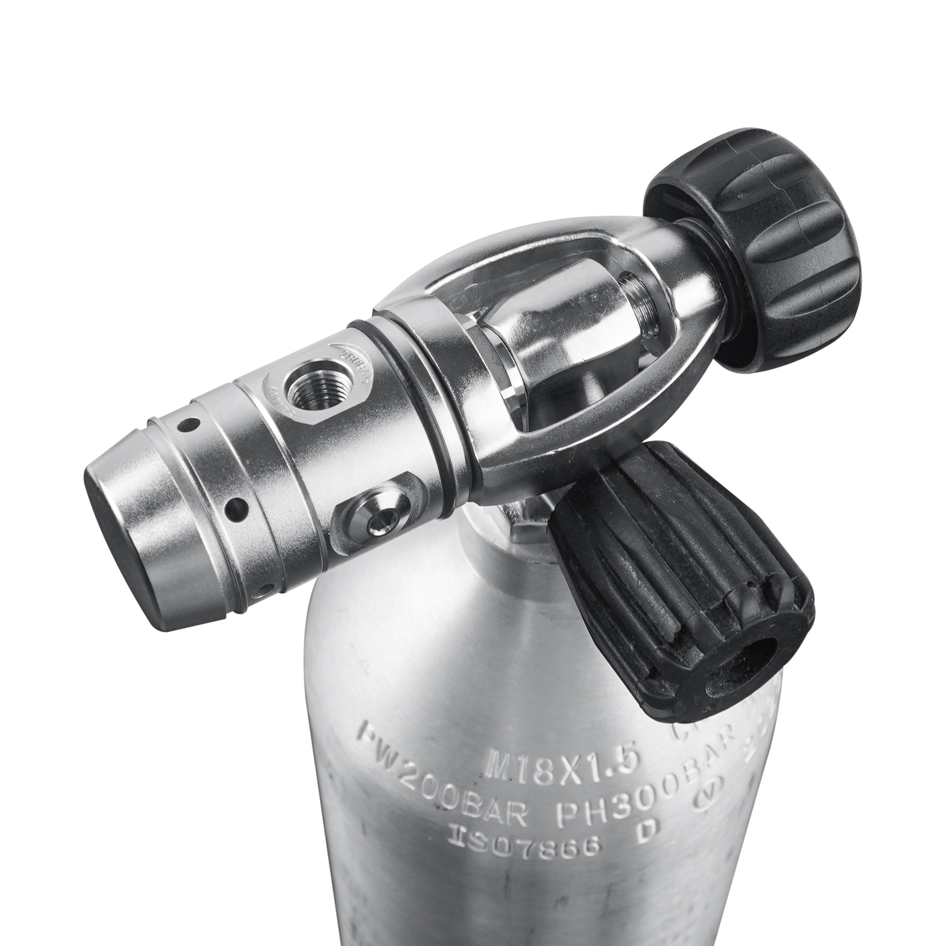 Válvula reductora de presión de primera etapa de alta presión de cuatro orificios para buceo, regulador de primera etapa, regulador de respiración de primera y segunda etapa, adaptador de regulador