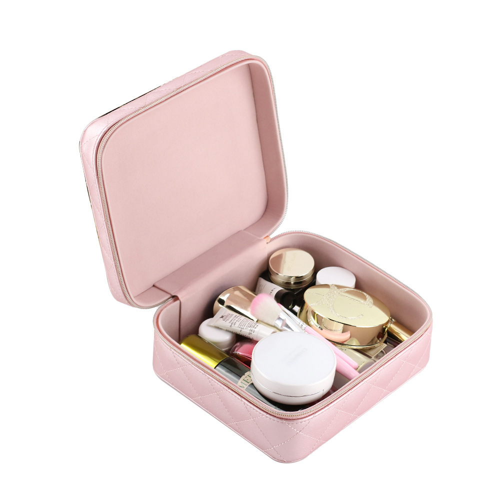 Caja de almacenamiento de cosméticos simple de viaje portátil portátil de gran capacidad