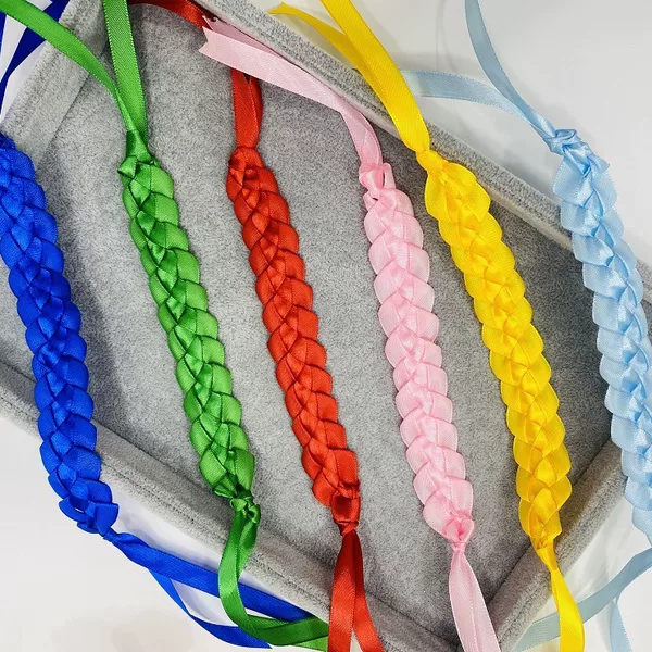 Manufacturer Wholesale Multi-Color Ribbon Wristbands for Fans, Hand-Woven Event Admission Identification Satin Ribbon Wristbands