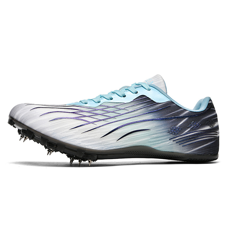 2025 nuevos zapatos de atletismo transfronterizos para hombres y mujeres zapatos de entrenamiento integral para estudiantes zapatos de clavos de sprint zapatos de clavos de salto vertical