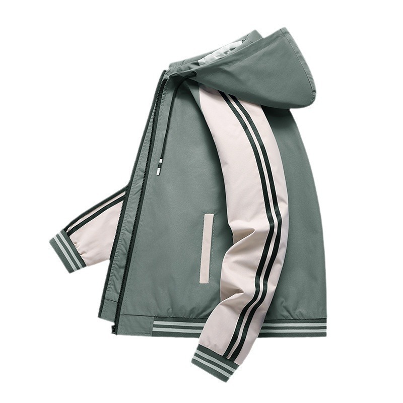 Hombres jóvenes con chaqueta encapuchada 23 años de nuevo tipo de alta calidad a largo plazo con productos de promoción de apoyo a la transmisión en vivo con productos de un agente