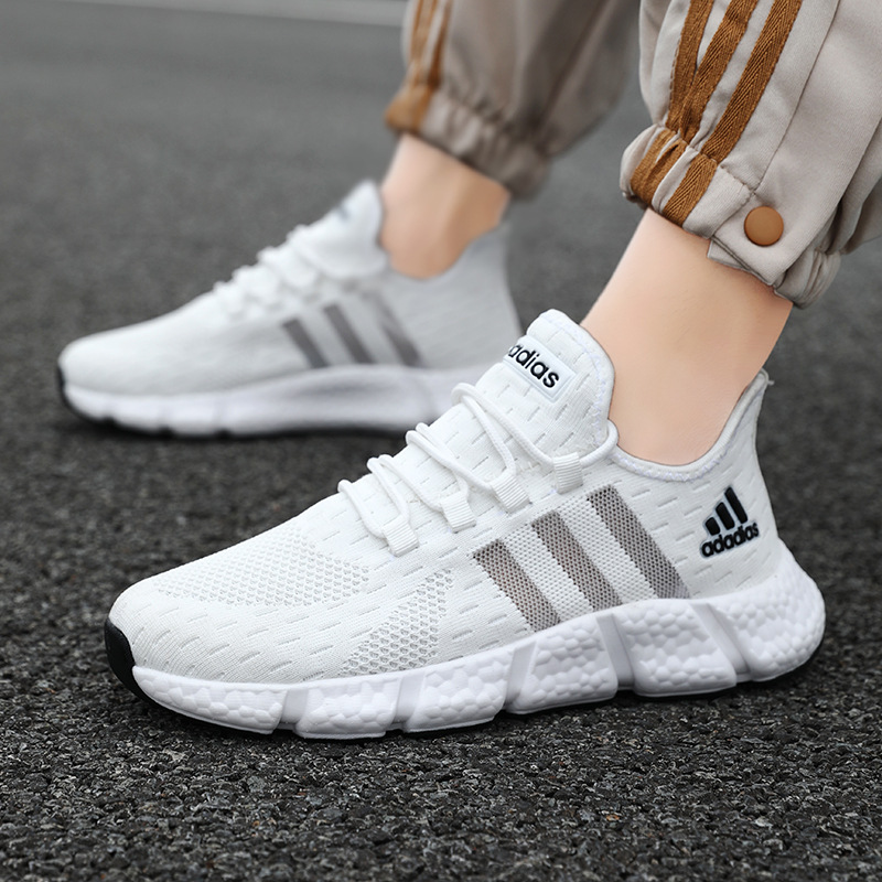 Men's Shoes Summer New Style Feiweida Breathable Mesh Popcorn Bottom Coconut Shoes Adidas Trendy Couple Sports Shoes