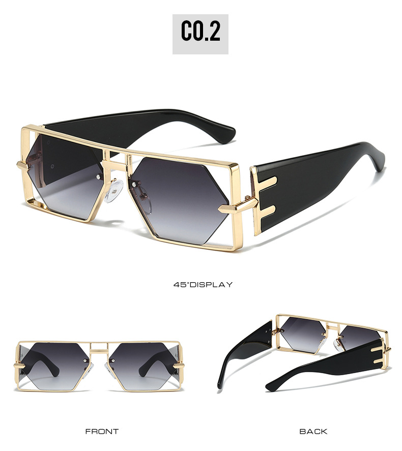 Occhiali da sole alla moda Hip-Hop Ins con montatura a goccia da uomo, stile 2025_voghion.com