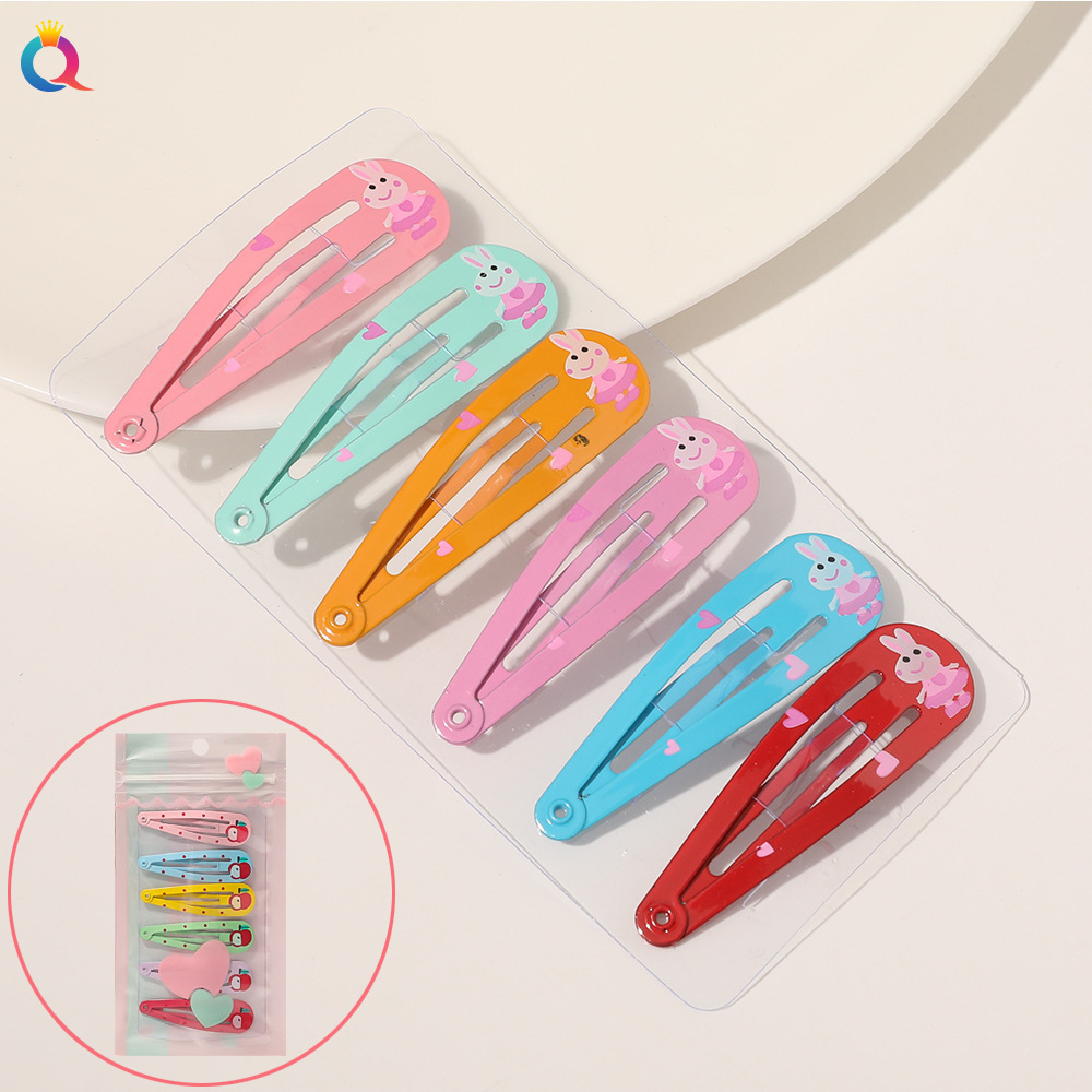 Wholesale Heart Bb Clip Set Candy Color Fruit Hairpin Bangs Clip Hairpin Hair Accessories display picture 6