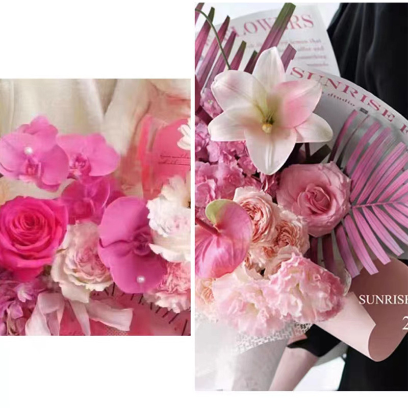 Internet celebridad ciruela negro rosa púrpura flores autopintadas agente de pulverización de color tinte floral spray colorante