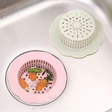 厨房水池过滤网下水道毛发洗菜盆水槽浴室头发地漏网花型地漏