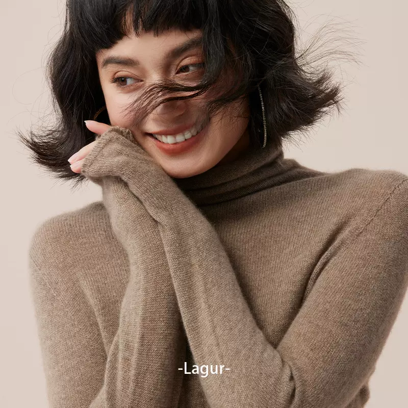 康赛妮「基础品质生活」高领羊绒打底内搭针织衫冬季女上衣高级感