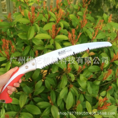 奥迈克手锯410进口弯锯园艺工具修枝锯果树锯子SK5钢木工锯