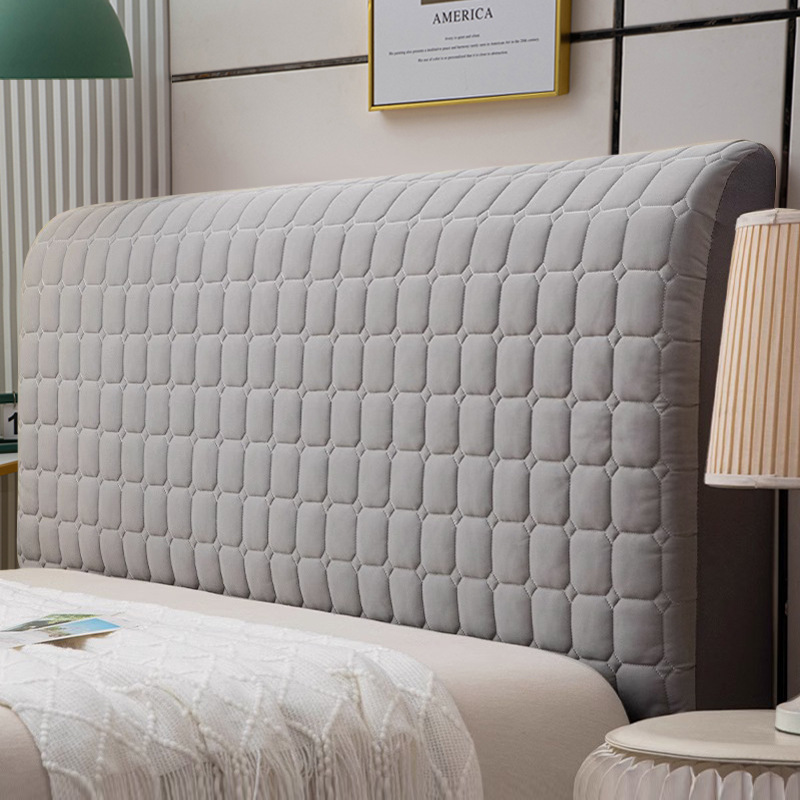 Hielo látex cubierta de cabecera de cama de madera respaldo engrosado paquete blando todo incluido transformación general cubierta a prueba de polvo 2025 nuevo verano