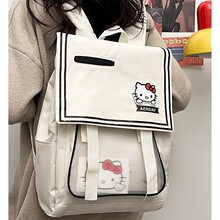 新款中学生书包女潮酷百搭休闲双肩包批发大容量日韩时尚背包