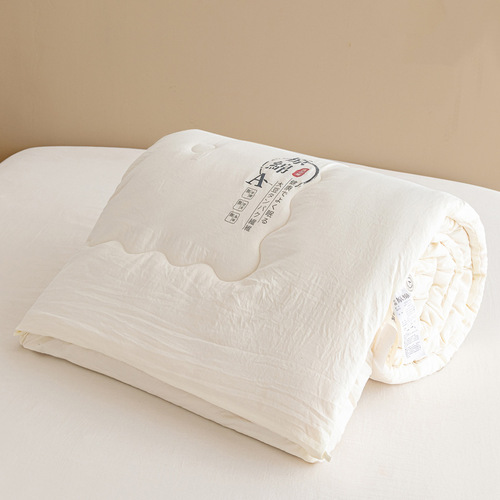 Cotton Soybean Fiber Blanket Air Conditioner Blanket Winter Blanket Spring and Autumn Blanket Cotton Blanket Core Single and Double Summer Cool Blanket Summer Blanket Wholesale