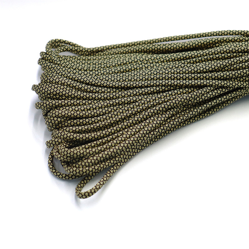 7-Core 4mm cuerda de paraguas al aire libre multifuncional montañismo paracaidista cuerda de tracción escapar equipo de salvamento cuerda de seguridad 31 m cuerda de paraguas