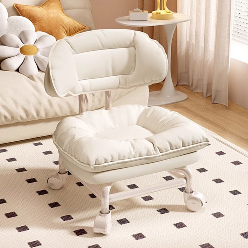 Rueda universal taburete pequeño taburete bajo para el hogar con artefactos para niños cojín con respaldo para niños taburete de polea giratorio
