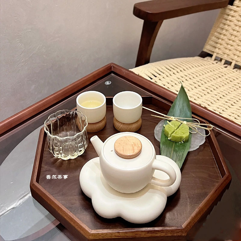 Teahouse Tea Room Ins Cream Brewing Teapot Warm Tea Set Set Tea Cup Tea Tray Accessories Set Chinese Afternoon Tea Teahouse Tea Room Ins Cream Brewing Teapot Warm Tea Set Set Tea Cup Tea Tray Accessories Set Chinese Afternoon Tea