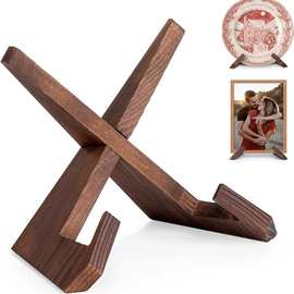 木制食谱架iPad平板电脑懒人支架升级木质看书架展示架带中性笔架