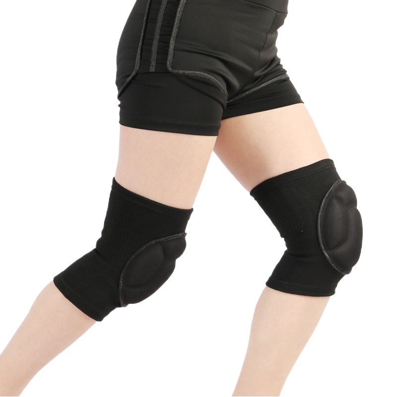 Anti-collision sponge knee pads adult thickened turtle shell basketball running sports kneeling protection knitted sponge knee pads