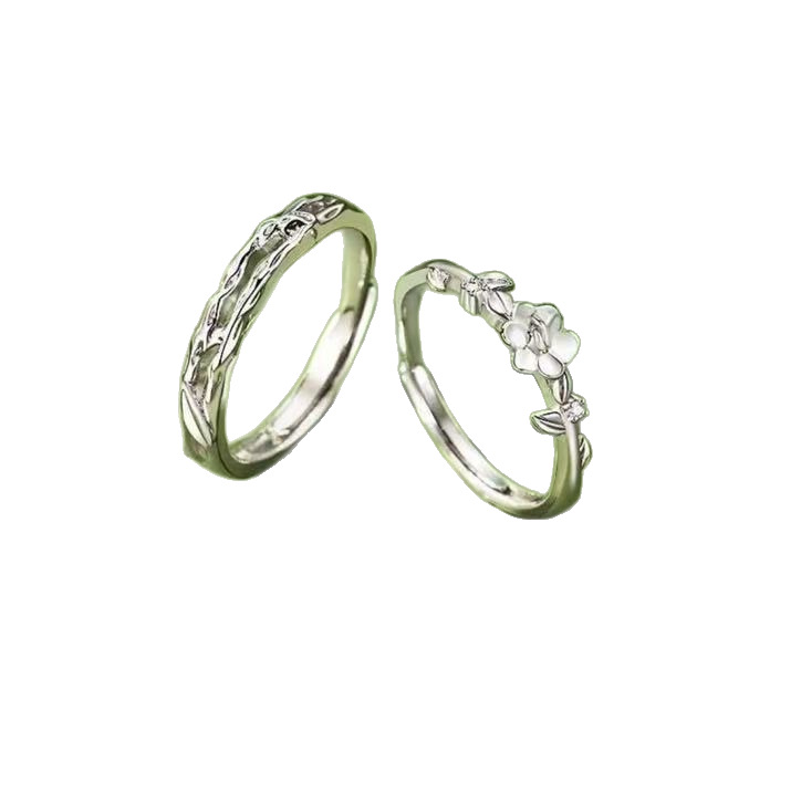Bronce chapado al vacío no decolor Mobius anillo de nicho femenino diseño de pareja anillo de lujo ligero fábrica especial image 5