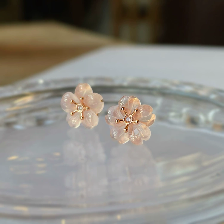 Серьги из серебра 925 японского органичного дизайна, простые элегантные гвоздики, подарок