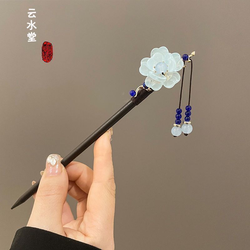 Nuevo estilo chino antiguo clip de cabello para mujeres acristaladas clip de brillo de brillo de alto nivel nuevo estilo chino clip de cabello simple clip