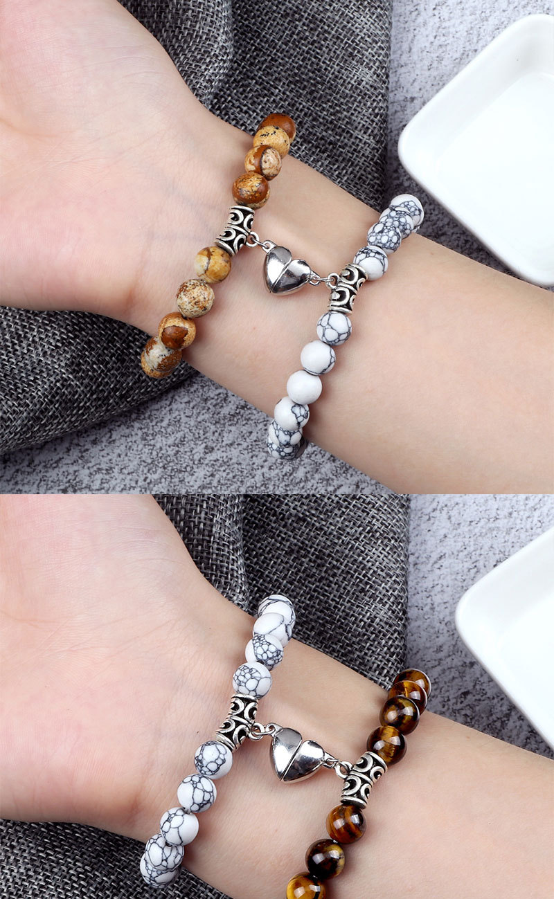 Kreativer Magnet zieht Liebespaar-Armbänder für Männer und Frauen an Besties Nischendesign Handseil_voghion.com
