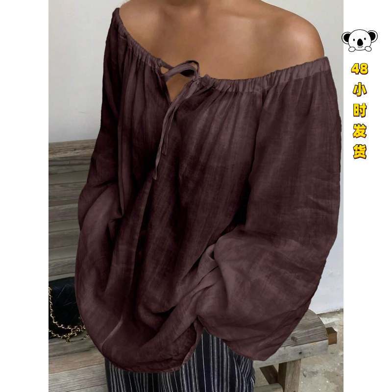 E 39774 Sheer lace-up shirt semi-transparent lace-up shirt E 39774 Sheer lace-up shirt semi-transparent lace-up shirt