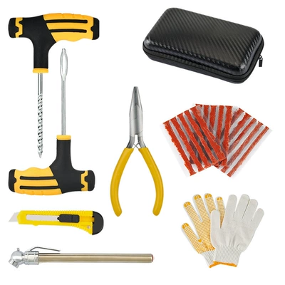 Tool Kit Suitable for Various: Repair kit - 9-pieces-of-tire-repair-tools