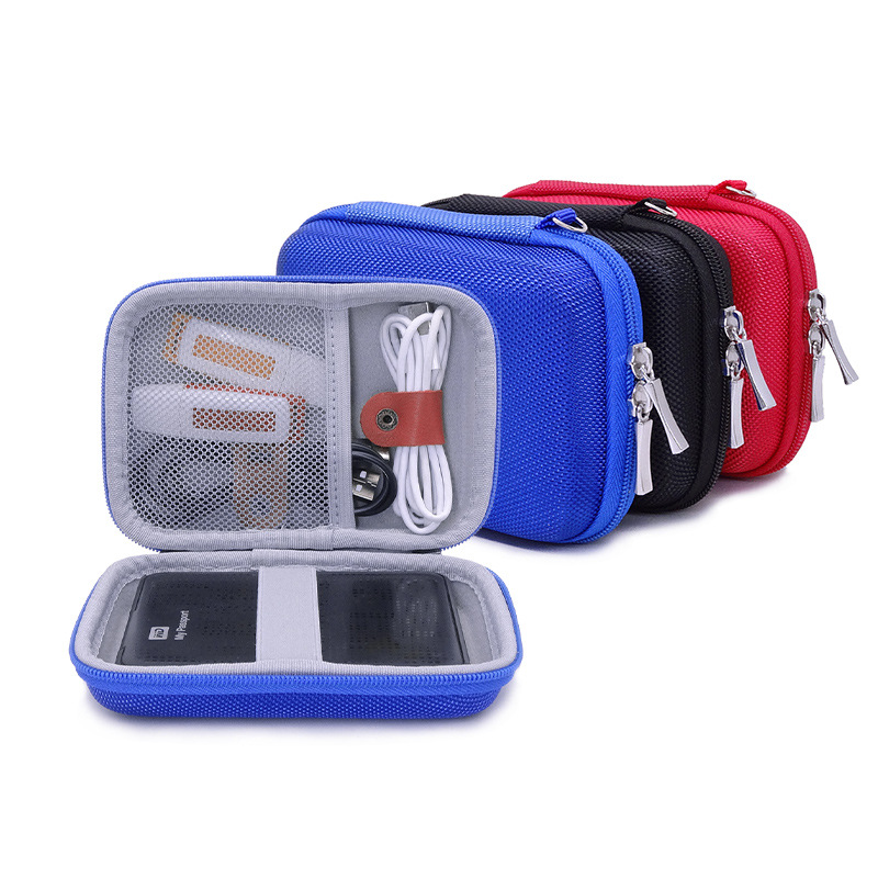 工厂现货多功能EVA收纳包移动硬盘保护套  数据线卡耳机收纳包