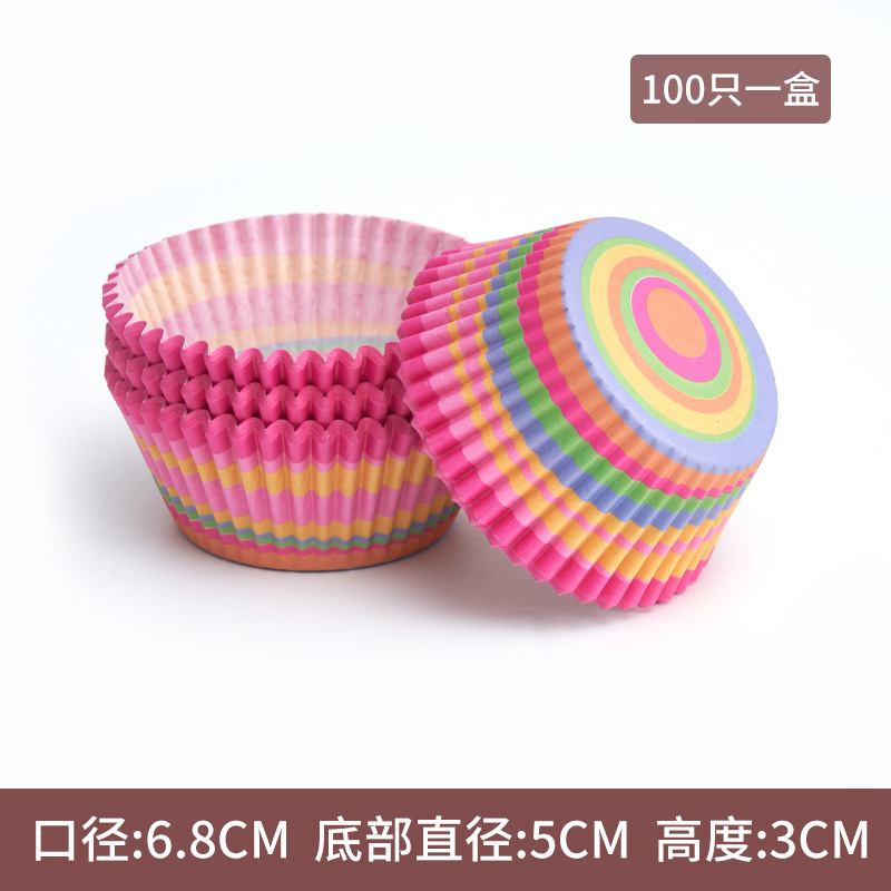 Hot sale pastel de papel a prueba de aceite 100 paquetes de postre de alto rendimiento pastel de nieve niang base de papel de horneado tazas