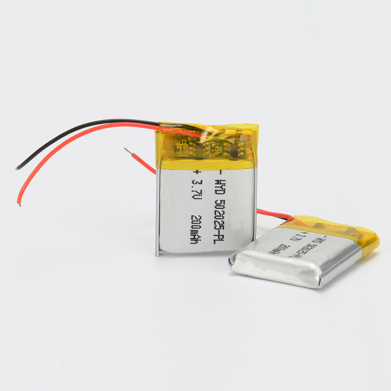 偉粤達502025ポリマーリチウム電池200mah 3.7vスマート腕時計ledランプ玩具マッサージ電池|undefined