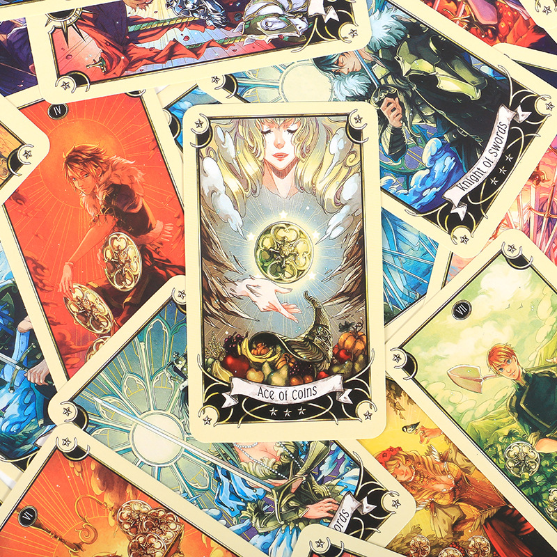 Mysterious Manga Tarot Cards Oracle Deck Board Game English_voghion.com