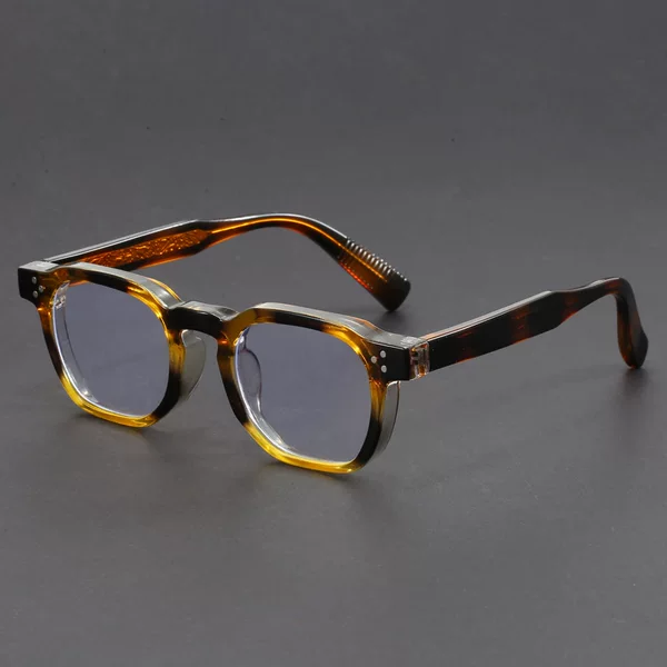 Japanese Thick Frame 527 Two-Color Glasses Handmade Retro Glasses Frame Men's Black Frame Literary Anti-Blue Light Myopia Glasses