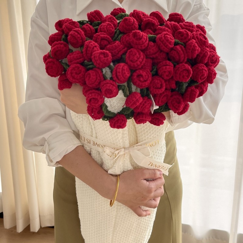 空调毯手工花毯玫瑰花束玫瑰花毯子成品向日葵母亲节送女友教师节|undefined