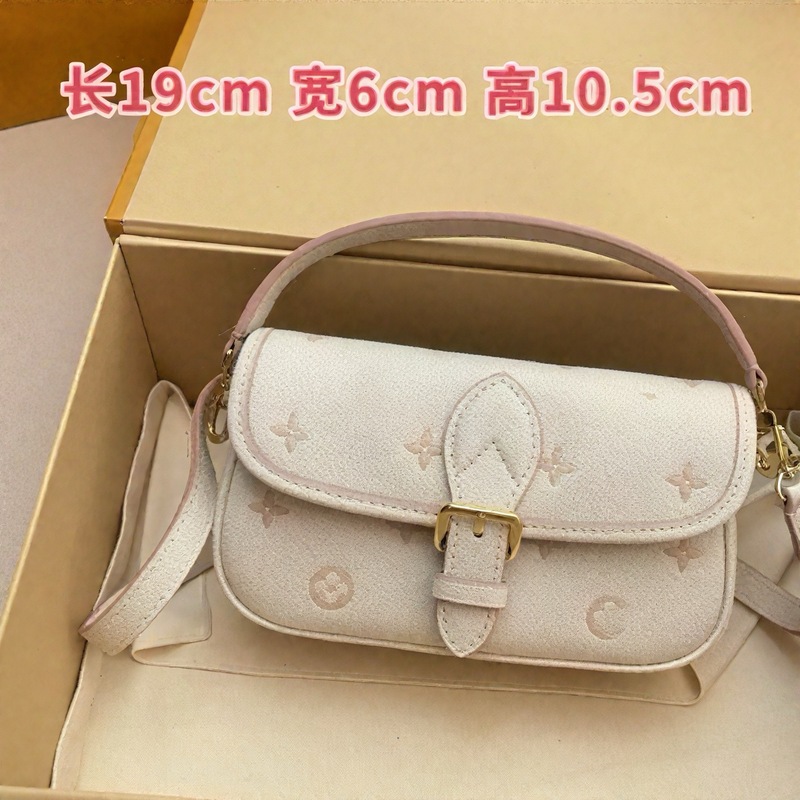 25 新しい g 品質エンボスショルダーメッセンジャーバッグルオバゲットバッグ M13642 越境貿易女性のバッグ卸売|undefined