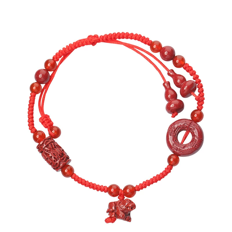 Браслет на щиколотку, красная верёвочная bracelet, бирюзаок Birthday амулет, защитный талisman, пряжка, кинервар, китайский гороскоп