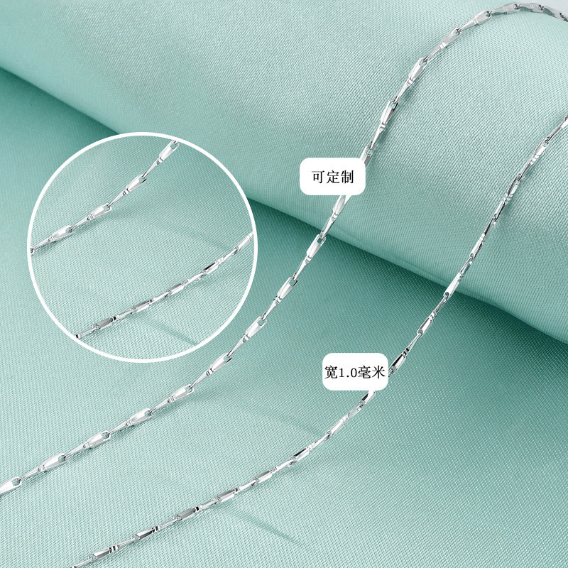 Fábrica directa creativa de moda accesorios collares coreanos s925 plata pulido 1.0 Art Star collar al por mayor