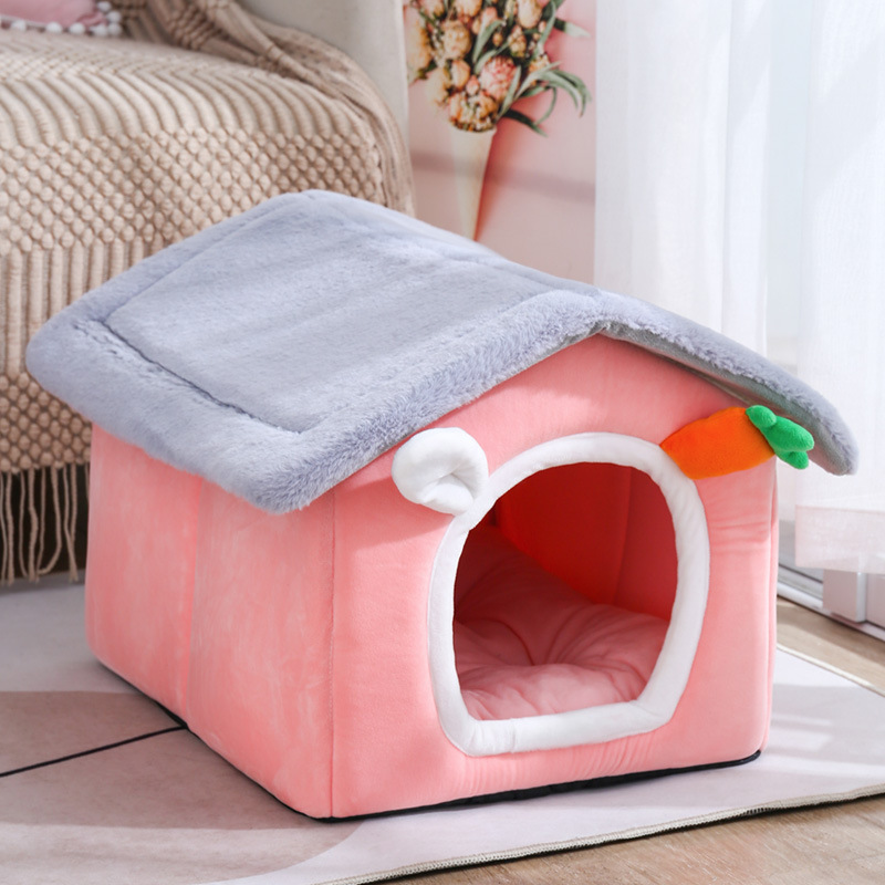 Nouă casă caldă pentru morcovi, pisică, vila pentru patru anotimpuri, cuib universal pentru câini, provizii pentru animale de companie_voghion.com